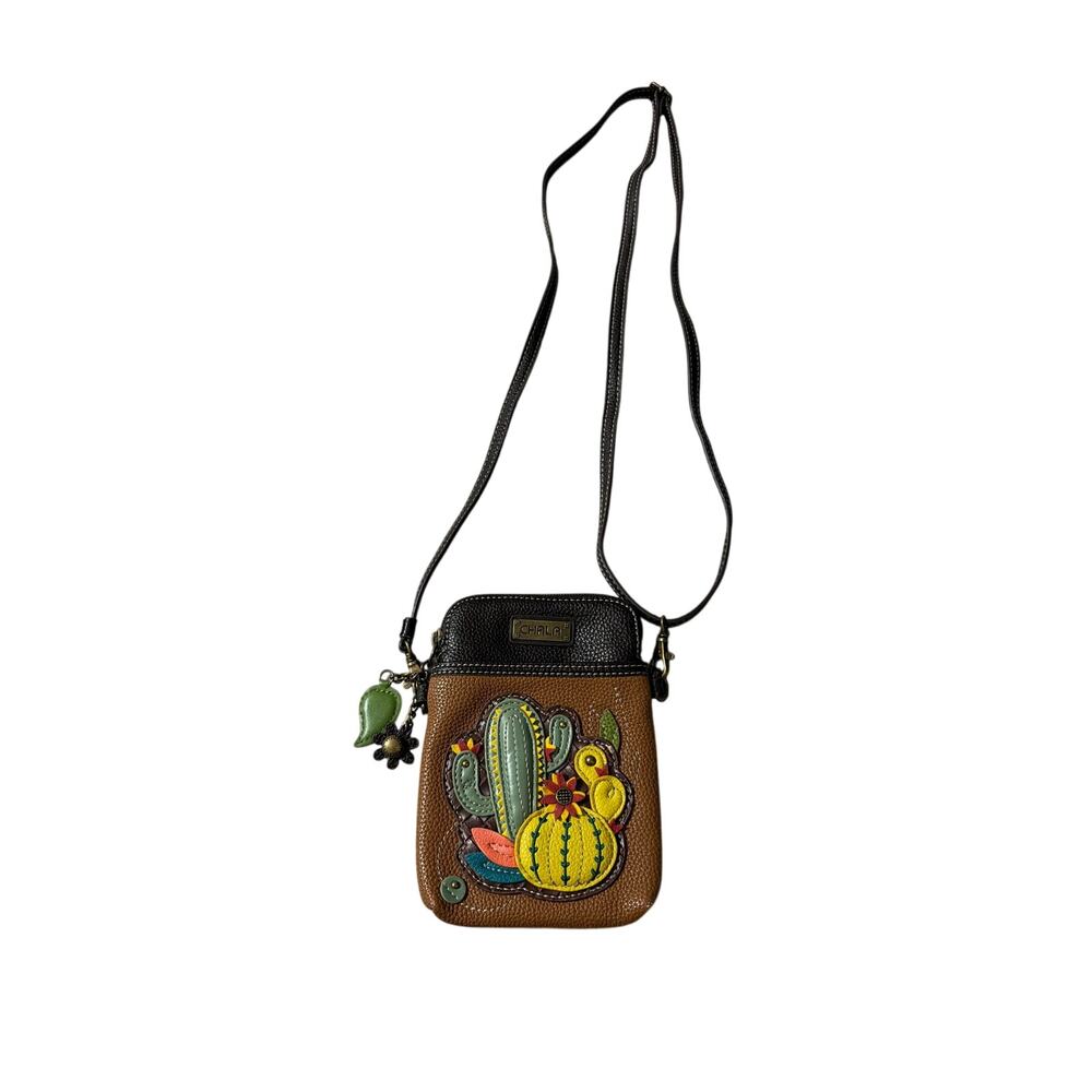 Women’s Chala “Garden Cactus” cell phone crossbody purse